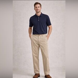 L.L.Bean Comfort Waist Khaki Pants Men’s 38x28 Beige Classic Fit